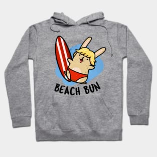 Beach Bun Funny Bunny Puns Hoodie